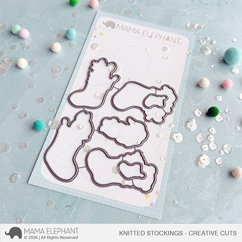Mama Elephant - Knitted Stockings - Creative Cuts