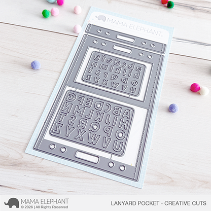 Mama Elephant - Lanyard Pocket - Creative Cuts