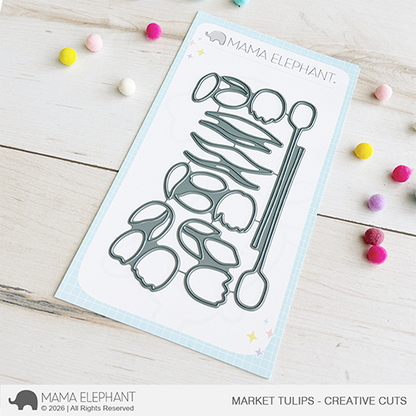 Mama Elephant - Market Tulips - Creative Cuts