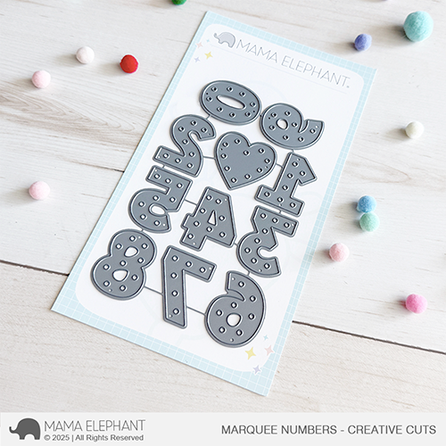 Mama Elephant - Marquee Numbers - Creative Cuts
