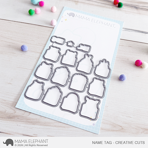 Mama Elephant - Name Tag - Creative Cuts