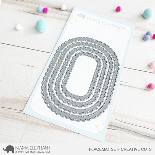 Mama Elephant - Placemat Set - Creative Cuts