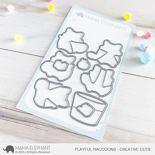 SET DEAL: Mama Elephant - Playful Raccoons
