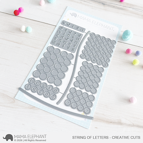 Mama Elephant - String Of Letters - Creative Cuts