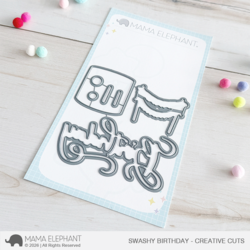 Mama Elephant - Swashy Birthday - Creative Cuts
