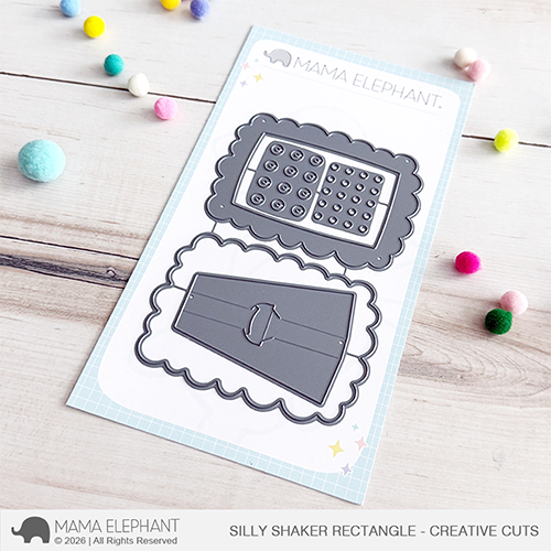 Mama Elephant - Silly Shaker Rectangle - Creative Cuts