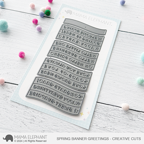Mama Elephant - Spring Banner Greetings - Creative Cuts