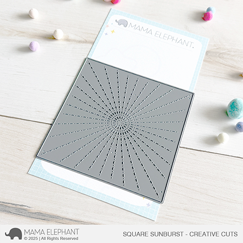 Mama Elephant - Square Sunburst - Creative Cuts