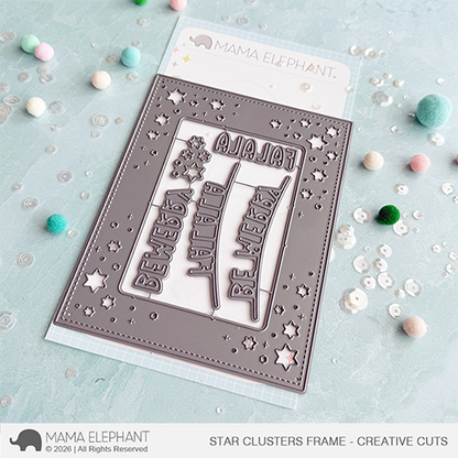 Mama Elephant - Star Clusters Frame - Creative Cuts