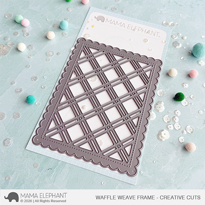 Mama Elephant - Waffle Weave Frame - Creative Cuts