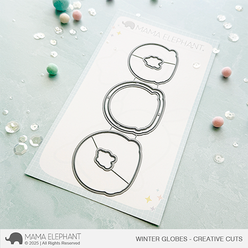 Mama Elephant - Winter Globes - Creative Cuts