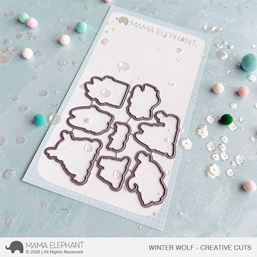 Mama Elephant - Winter Wolf - Creative Cuts