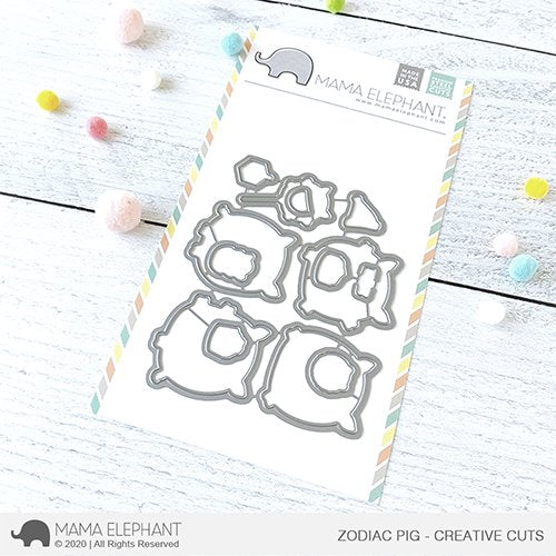 Mama Elephant - Zodiac Pig - Creative Cuts