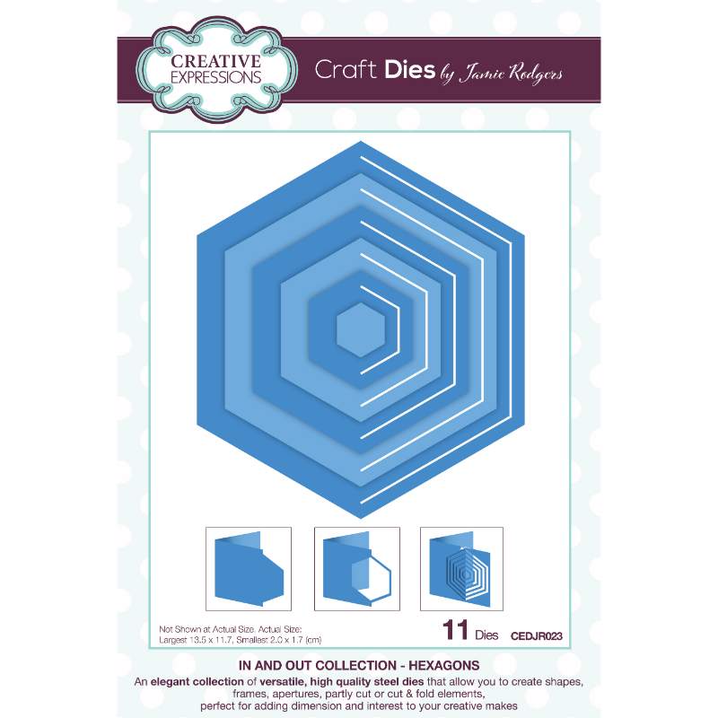 Creative Expressions - In and Out Collection Hexagons Craft Die