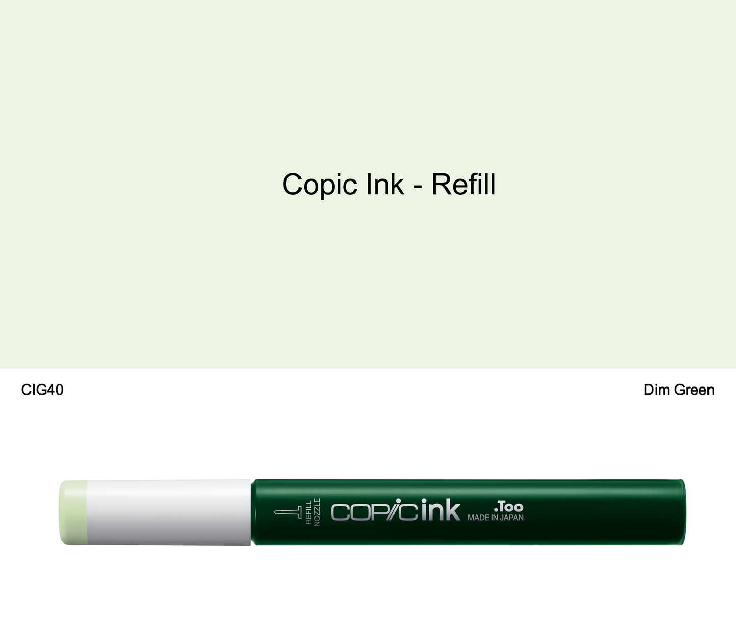 Copic Ink - G40 (Dim Green)