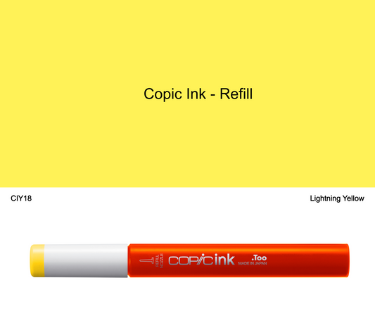 Copic Ink - Y18 (Lightning Yellow)