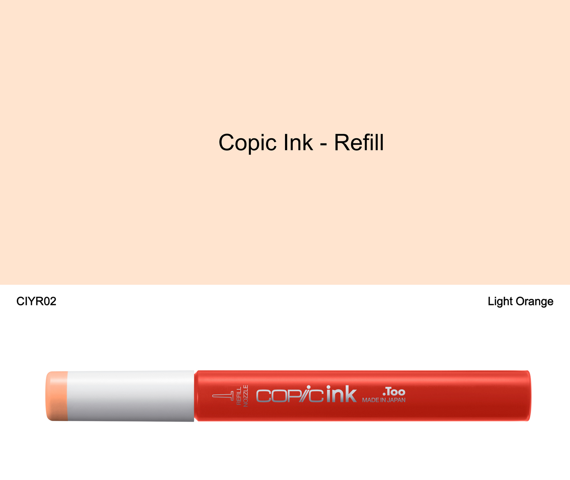 Copic Ink - YR02 (Light Orange)