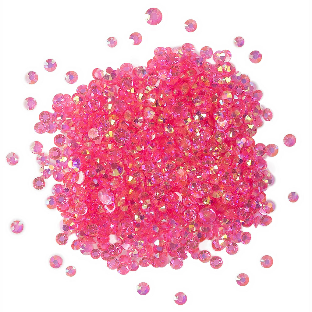 Buttons Galore - Crystalz Clear Flat Back Gems Strawberry