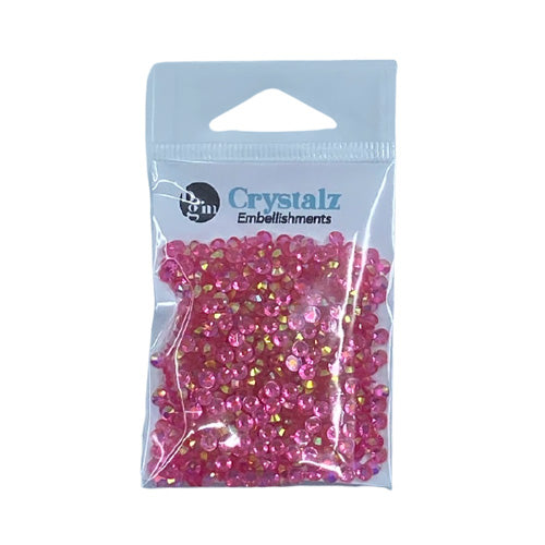 Buttons Galore - Crystalz Clear Flat Back Gems Strawberry