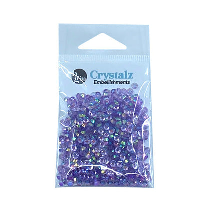 Buttons Galore - Crystalz Clear Flat Back Gems Grape