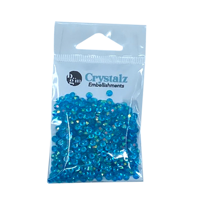 Buttons Galore - Crystalz Clear Flat Back Gems Caribbean