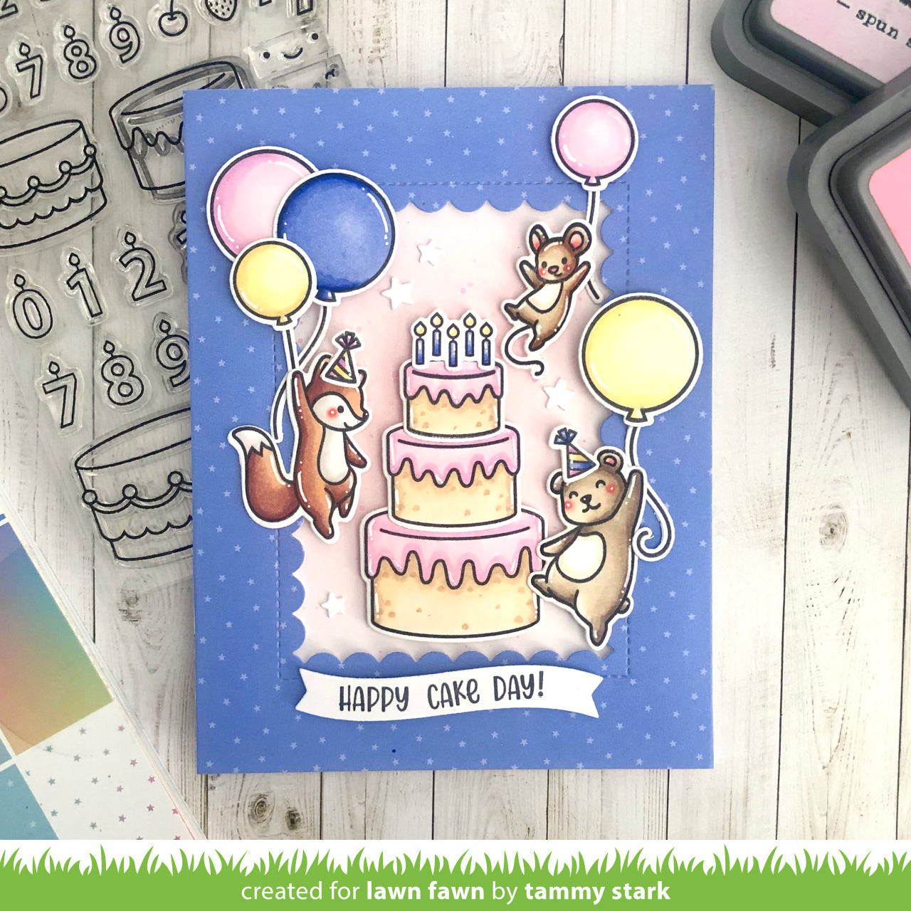 Lawn Fawn - Henry's Build-A-Sentiment: Birthday