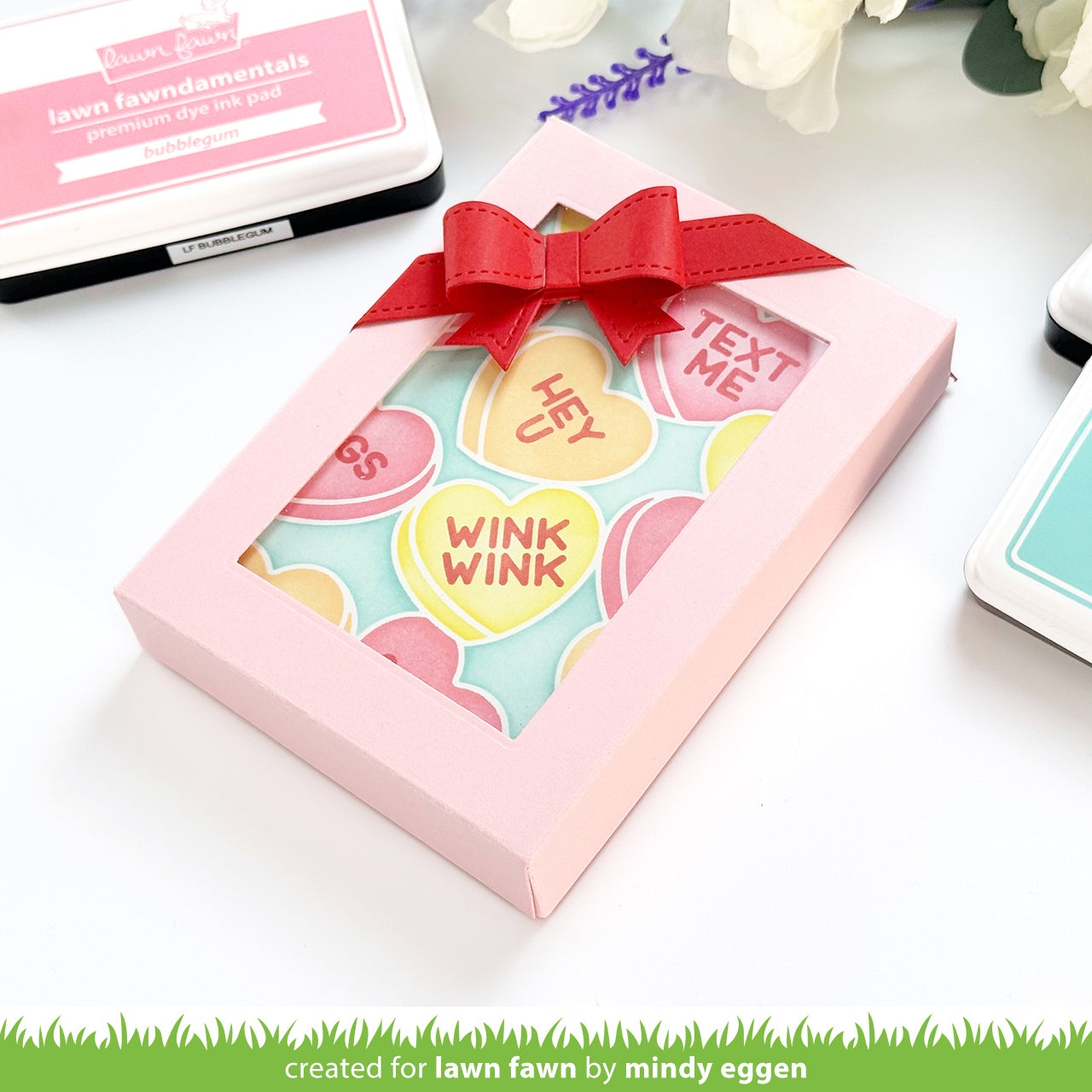Lawn Fawn - Candy Hearts Stencils (5pcs)