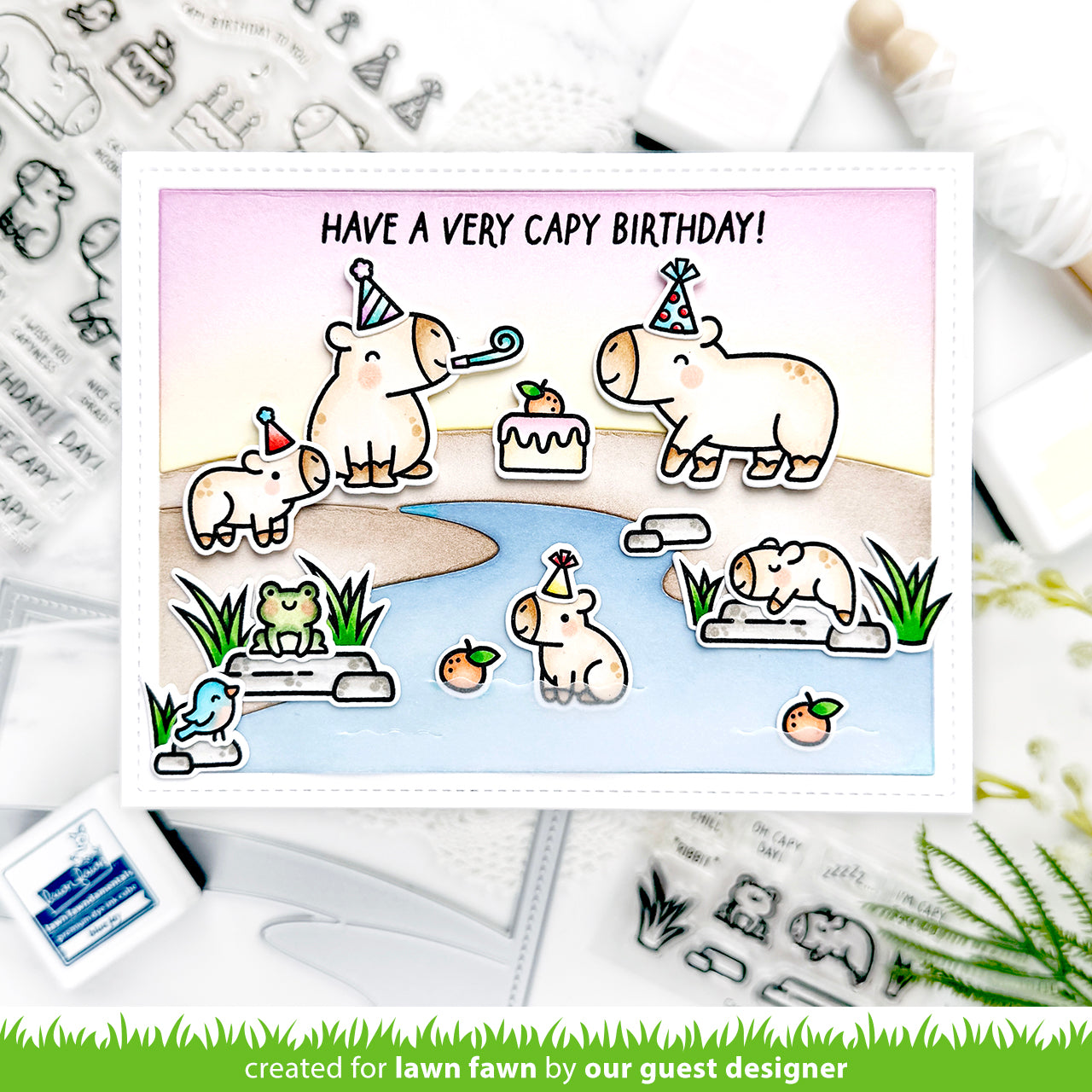 Lawn Fawn - Capybaras!