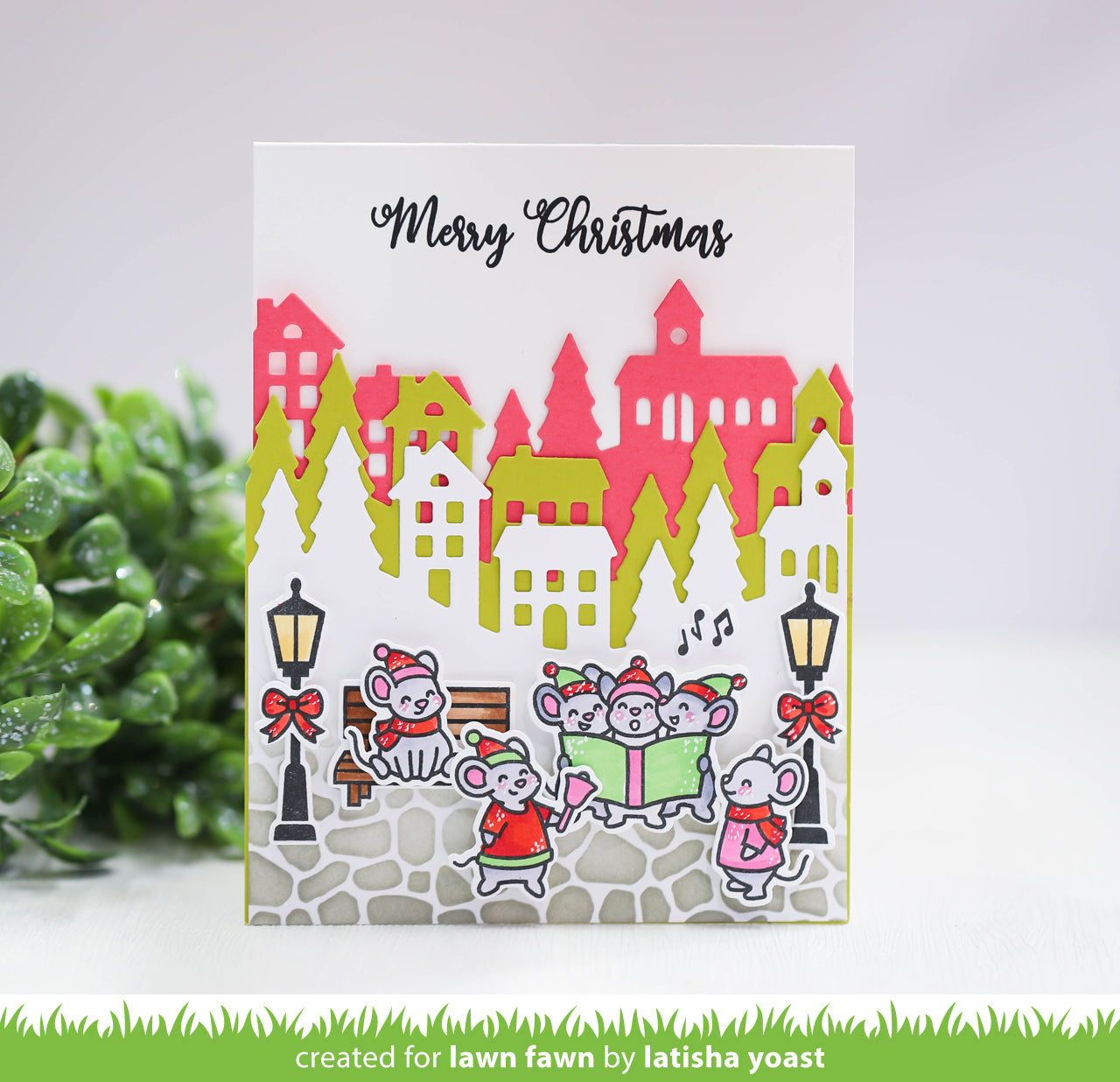 Lawn Fawn - Cobblestone Stencil