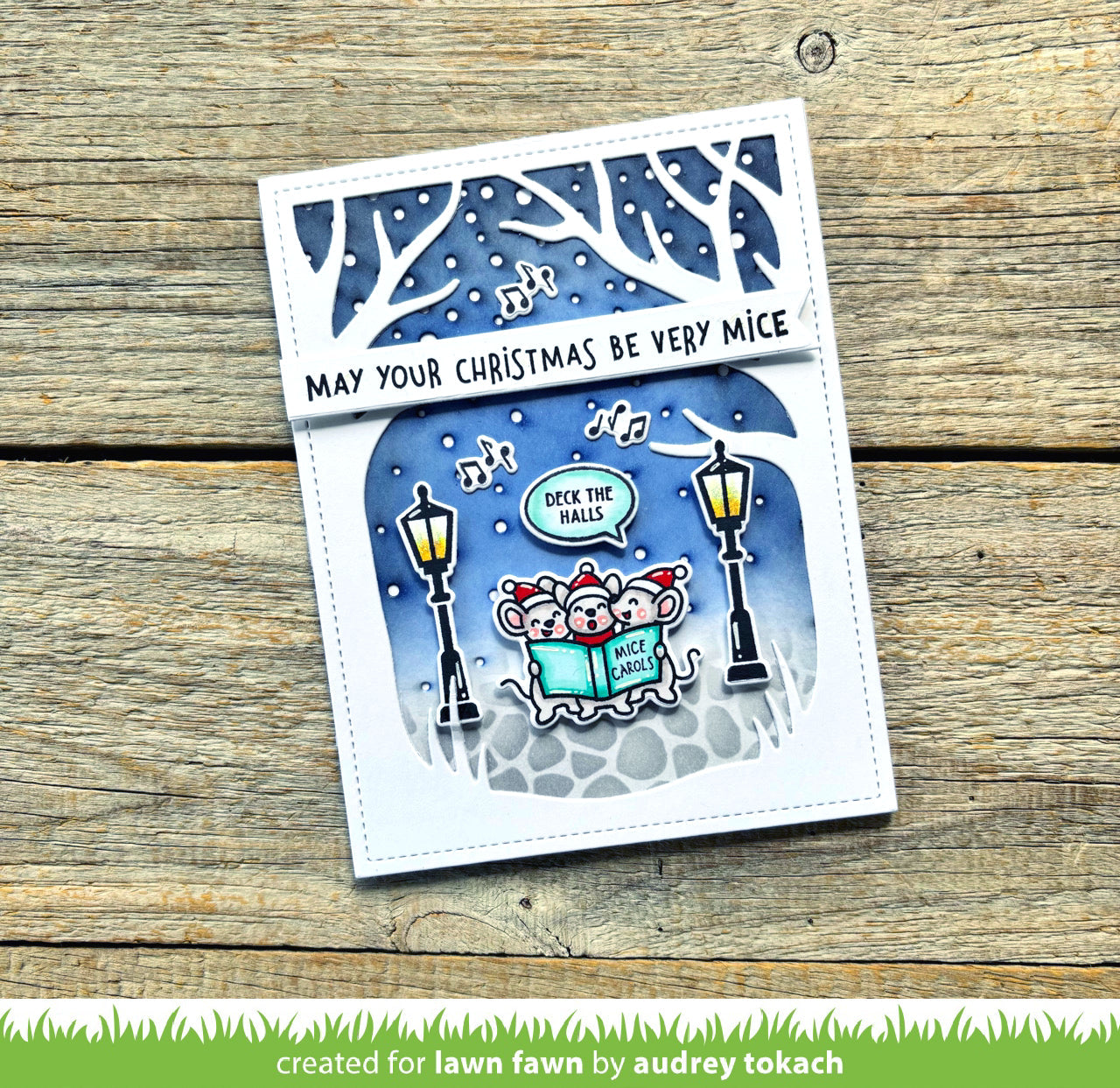 Lawn Fawn - Cobblestone Stencil