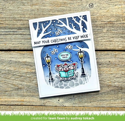 Lawn Fawn - Cobblestone Stencil