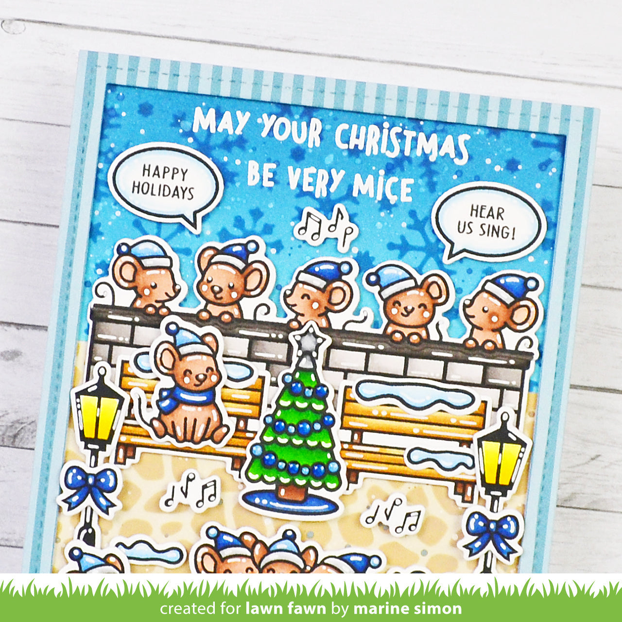 Lawn Fawn - Caroling Mice