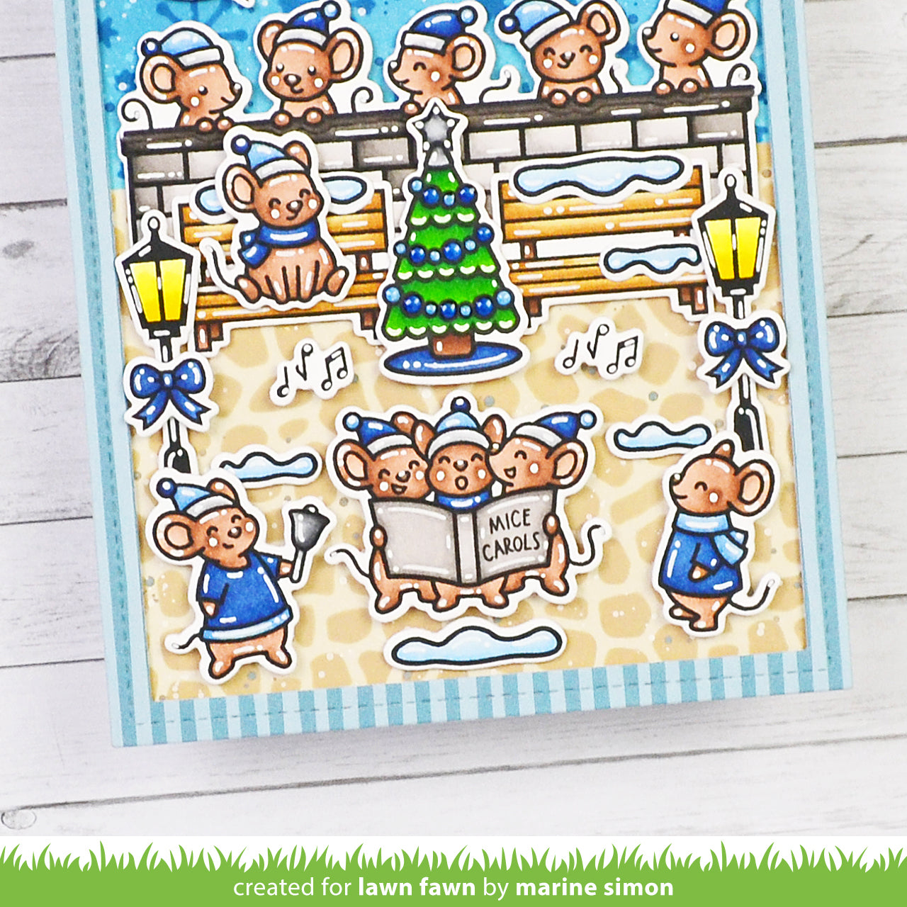 Lawn Fawn - Cobblestone Stencil