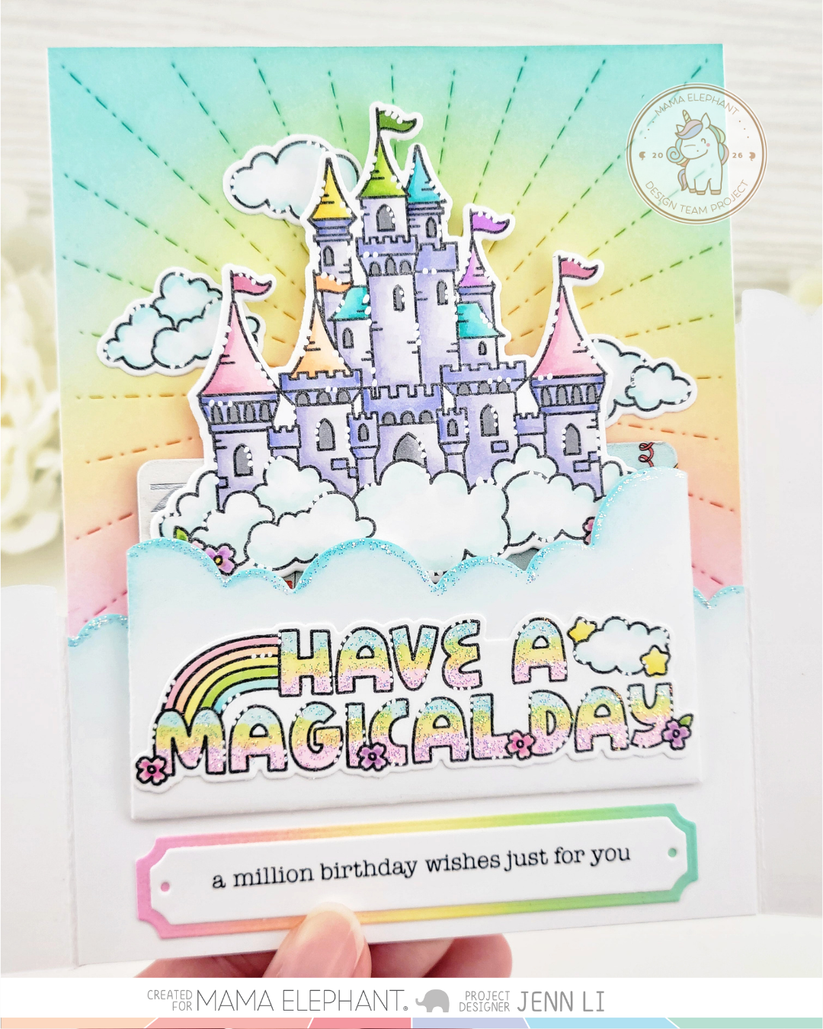 Mama Elephant - Bi-Fold Clouds - Creative Cuts