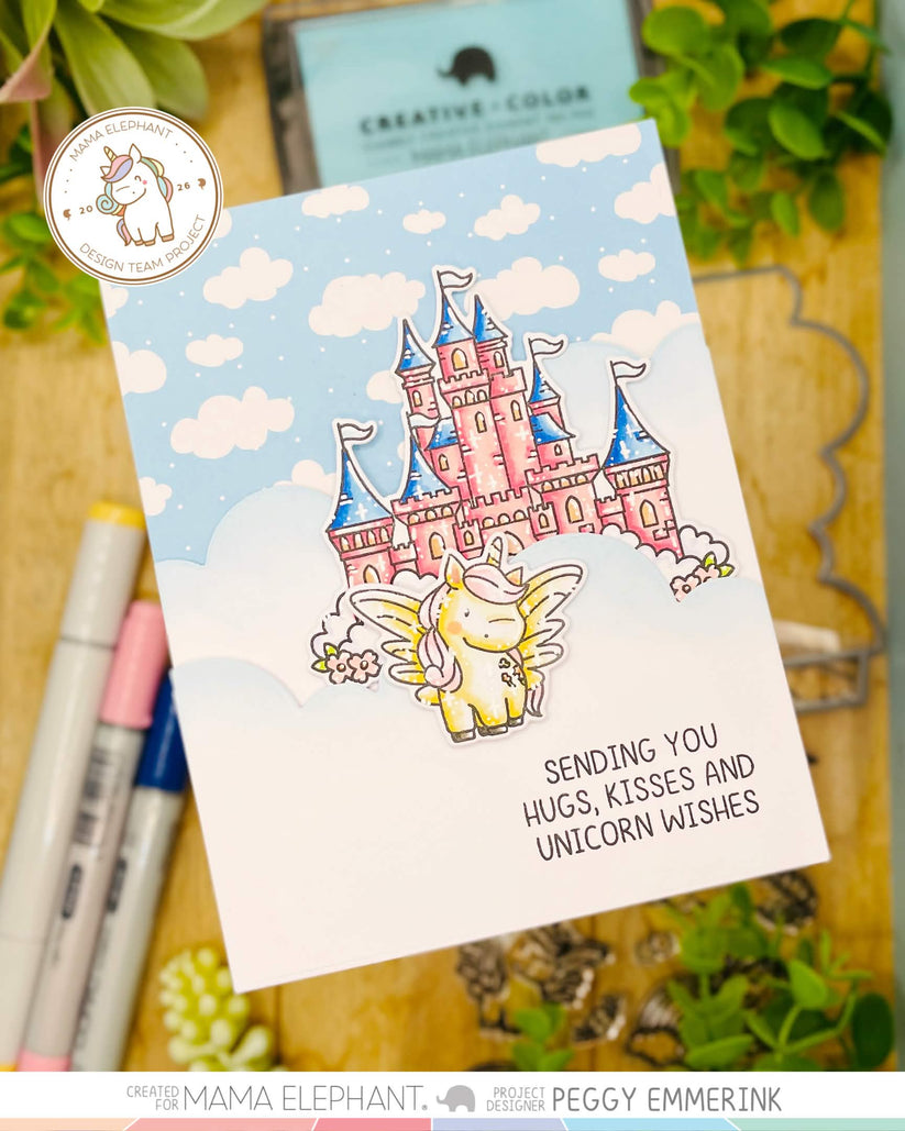 Mama Elephant - Bi-Fold Clouds - Creative Cuts