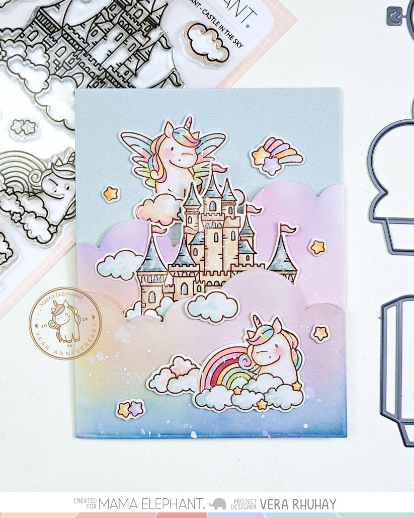 Mama Elephant - Bi-Fold Clouds - Creative Cuts