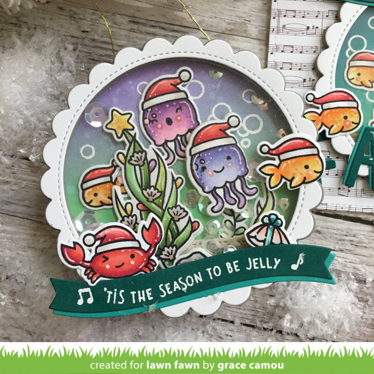 Lawn Fawn - Christmas Fishes