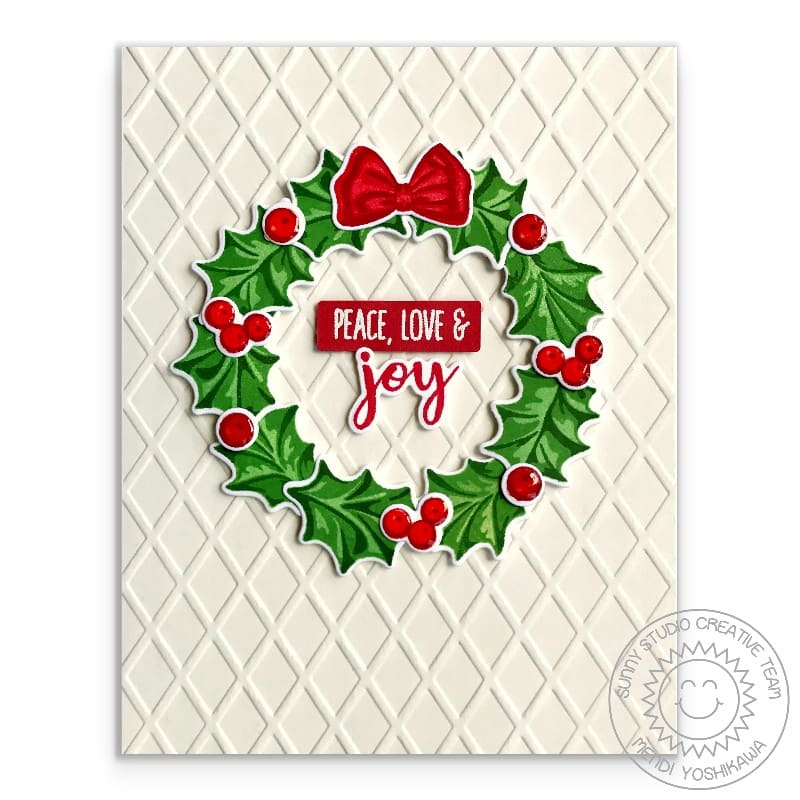 Sunny Studio - Dapper Diamonds Embossing Folder