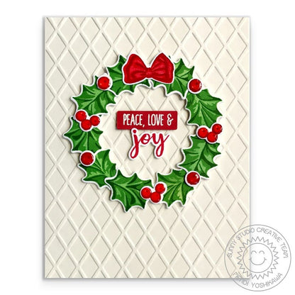 Sunny Studio - Dapper Diamonds Embossing Folder