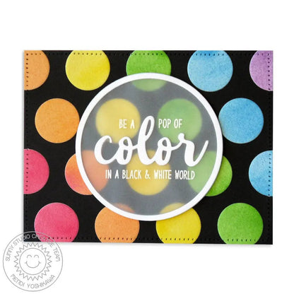 Sunny Studio - Color Me Happy Stamps & Word Die