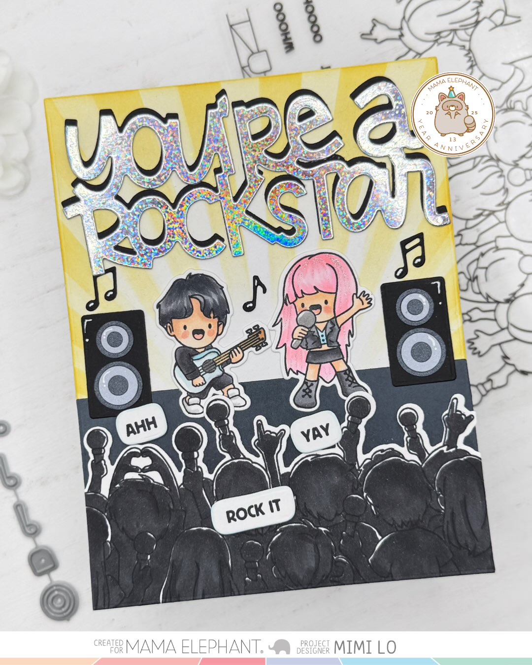 Mama Elephant - You Rock - Creative Cuts