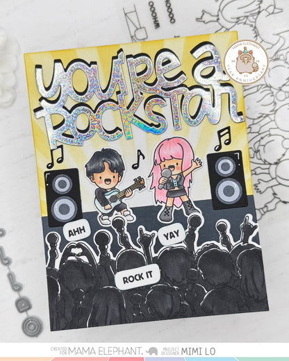 Mama Elephant - You Rock - Creative Cuts