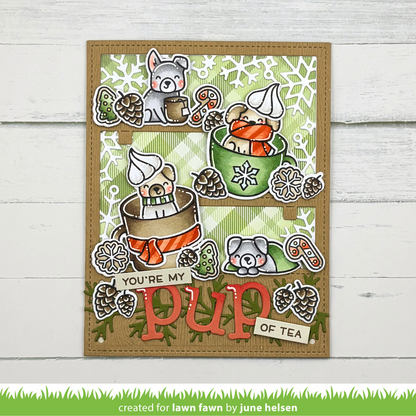 Lawn Fawn - Pinecone And Leaves Border