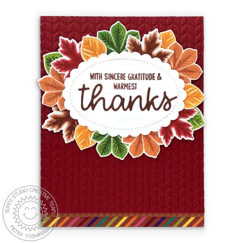 Sunny Studio - Cable Knit Embossing Folder