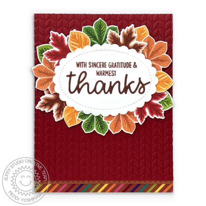 Sunny Studio - Cable Knit Embossing Folder