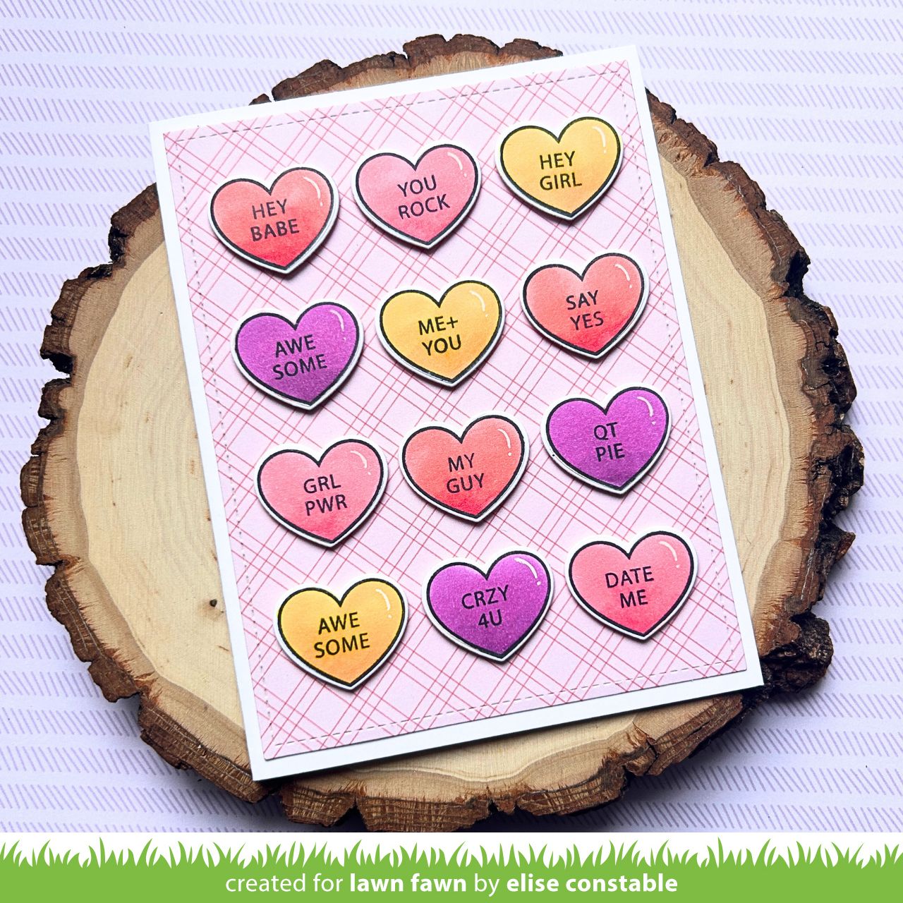 Lawn Fawn - Critter Conversation Hearts