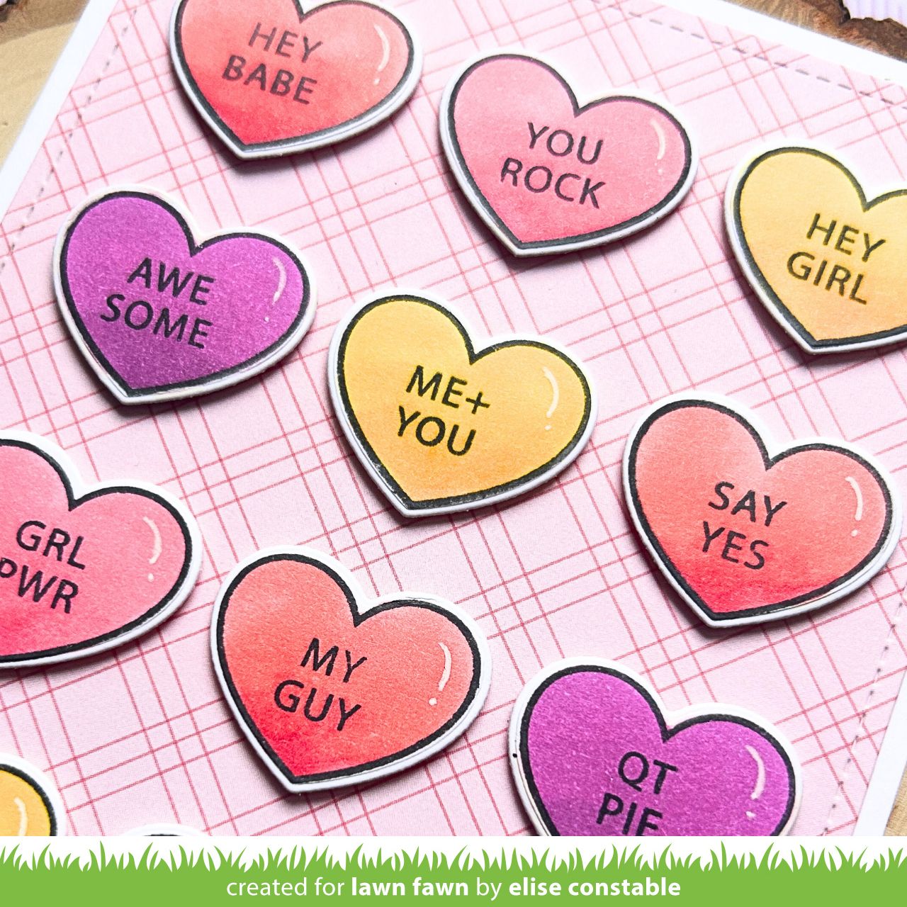 Lawn Fawn - Critter Conversation Hearts Add-On