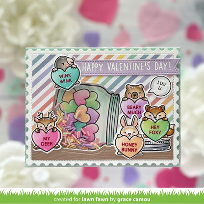 Lawn Fawn - Critter Conversation Hearts