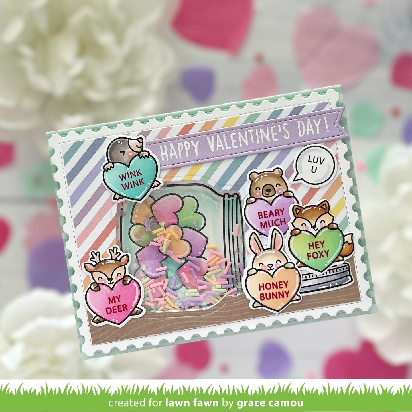 Lawn Fawn - Critter Conversation Hearts