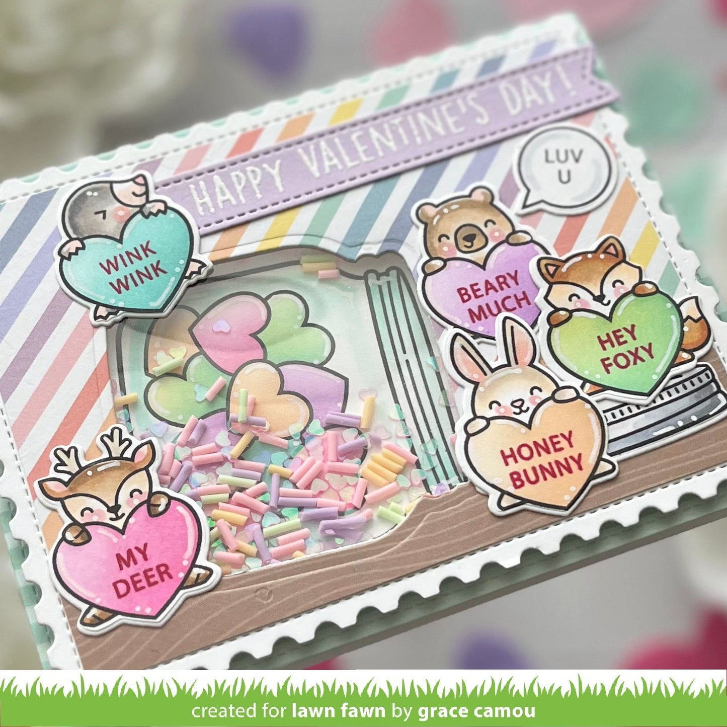 Lawn Fawn - Critter Conversation Hearts